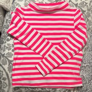 Dudley Stephens Pink and White Striped Brighton boat neck